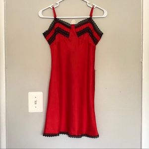 NWT* Topshop Red Silky Lingerie Sexy Night Gown
